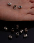 925 Sterling Silver Large hole Tube Beads, Antique Silver Tube Beads, Silver Spacer Beads, Large Hole Tube Beads For Jewelry Making, S58