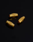 24K Gold Vermeil & 925 Silver Large Hole Tube Beads, Tube Beads in Gold, Large Hole Tube Beads, Silver Tube Beads, S59V - S59
