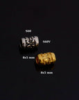 24K Gold Vermeil & 925 Silver Large Hole Tube Beads, Tube Beads in 24K Gold, Large Hole Tube Beads, jewelry findings, S60V-S60