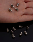 925 Sterling Silver Large hole Tube Beads, Antique Silver Tube Beads, Silver Spacer Beads, Large Hole Tube Beads For Jewelry Making, S60