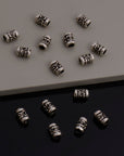 925 Sterling Silver Large hole Tube Beads, Antique Silver Tube Beads, Silver Spacer Beads, Large Hole Tube Beads For Jewelry Making, S60