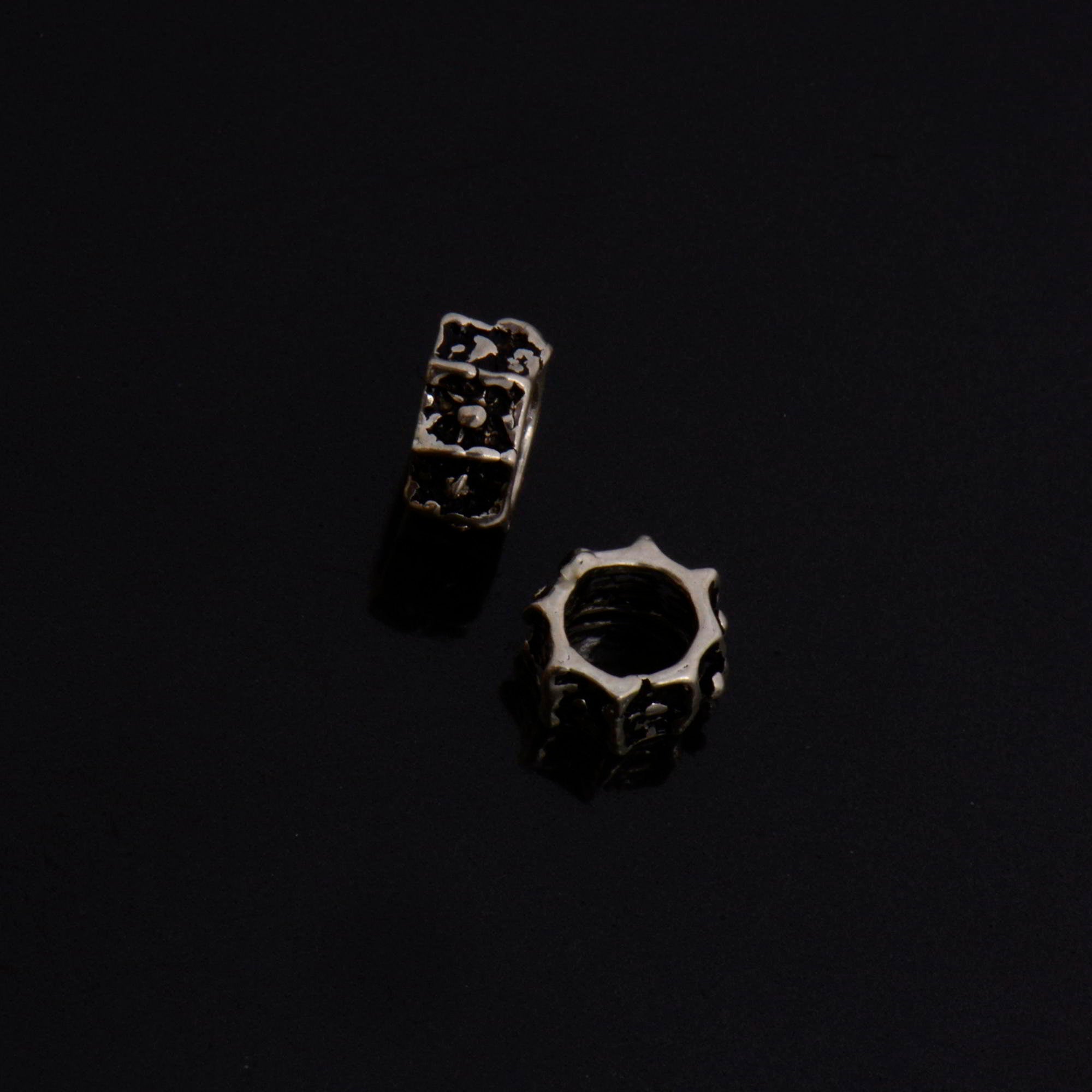 925 Sterling Silver Large Hole Bead Rings, Silver Hole Beads Rings, Solid Silver Rings, Jewelry Making Findings, S61