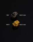 24K Gold Vermeil & 925 Silver Large Hole Bead Rings, Hole Beads Rings, 24K Gold Plated Bead Rings, Jewelry Making Findings, S61 / S61V