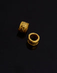 24K Gold Vermeil Large Hole Bead Rings, 925 Silver Hole Beads Rings, 24K Gold Plated Bead Rings, Jewelry Making Findings, S62V