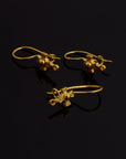 24K Gold Vermeil Cross Ear Wires, 24K Gold Plated Earring Hooks, 925 Silver Cross Ear Wires, Earrings Making Supply, Jewelry Findings, S63V