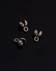 925 Sterling Silver End Knot Cover, Silver Large Crimp Cover, Ag925 End Clamshell knot Cover For Jewelry Making, M146