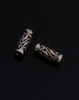 24K Gold Vermeil & 925 Silver Open Work Tube Beads, Tube Beads, Silver Open Work Tube Beads, Silver Tube Beads, Jewelry Findings, S57V-S57