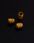 24K Gold Vermeil & 925 Silver Large Hole Tube Beads, Tube Beads, Silver Large Hole Tube Beads, Gold Tube Beads, Jewelry Finding, S58V-S58