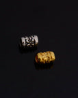 24K Gold Vermeil & 925 Silver Large Hole Tube Beads, Tube Beads in 24K Gold, Large Hole Tube Beads, jewelry findings, S60V-S60