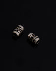 925 Sterling Silver Large hole Tube Beads, Antique Silver Tube Beads, Silver Spacer Beads, Large Hole Tube Beads For Jewelry Making, S60