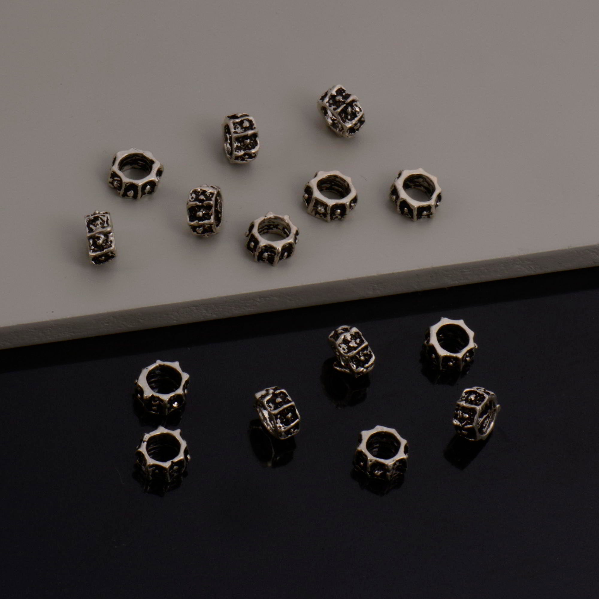925 Sterling Silver Large Hole Bead Rings, Silver Hole Beads Rings, Solid Silver Rings, Jewelry Making Findings, S61