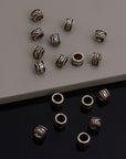 925 Sterling Silver Large Hole Bead Rings, Silver Hole Beads Rings, Solid Silver Rings, Jewelry Making Findings, S62