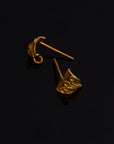24K Gold Vermeil Earring Posts, 925 Solid Silver Stud Earrings with Hoops, Earring Stud Components, Jewelry Making Findings, S65V