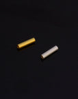 24K Gold Vermeil & 925 Silver Hole Tube Beads, Tube Beads in Gold, Hole Tube Beads, Silver Tube Beads, Jewelry Finding, S66V-S66