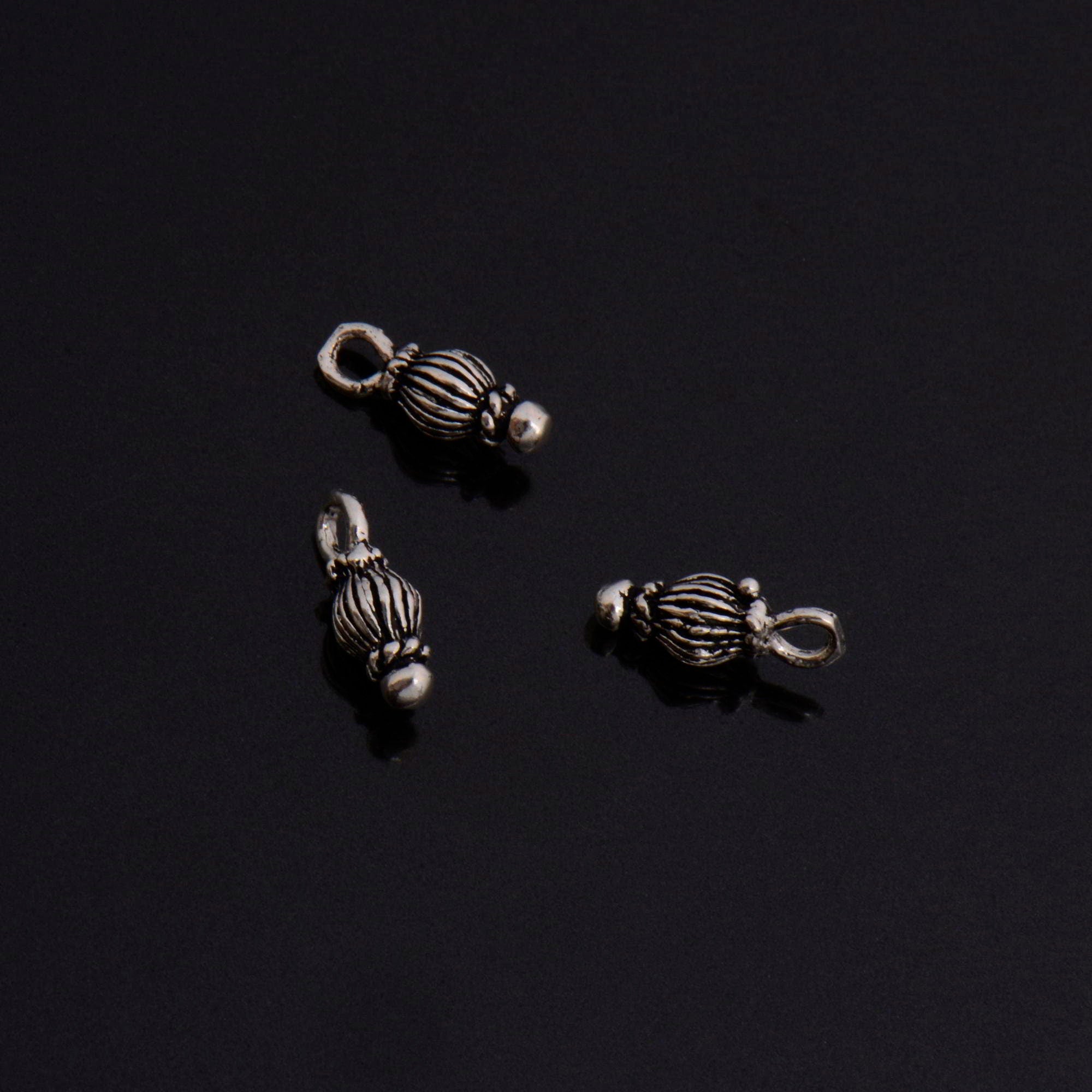 24K Gold Vermeil & 925 Silver Dangle Charm, Sterling Silver Dangle Charm, Necklace Dangle Charm, Earrings Dangle Charm, S71V\S71