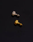 24K Gold Vermeil & 925 Silver Tube bead Bail, Silver Tube Charm Hanger, Ag Slide Bead Bail with Closed Ring For Jewelry Making, M140/VM140