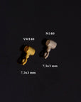 24K Gold Vermeil & 925 Silver Tube bead Bail, Silver Tube Charm Hanger, Ag Slide Bead Bail with Closed Ring For Jewelry Making, M140/VM140