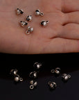 925 Sterling Silver End Knot Cover, Silver Large Crimp Cover, Ag925 End Clamshell knot CoverFor Jewelry Making, M141