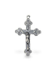925 Sterling Silver & 24K Gold Vermeil Rosary Crucifix with Stars, Jewelry Making Supply, R1b-RV1b