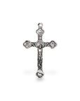 925 Sterling Silver and 24K Gold Vermeil Alpha & Omega, Holy Spirit, Agnus Dei Crucifix, Pendant Cross, Jewelry Making Supply, R4P-RV4P