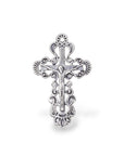 925 Sterling Silver & 24K Gold Vermeil Ornate, Open Work Greek Style Crucifix, Pendant, Jewelry Making Supply, R7P-RV7P