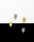 925 Sterling Silver & 24K Gold Vermeil Small St Therese Rosary Center, Jewelry Supply, R23-RV23