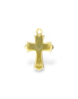 925 Sterling Silver & 24K Gold Vermeil Small and Plain Cross in Pendant, crucifix pendant, Jewelry Supply, R15P-RV15P