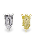 925 Sterling Silver & 24K Gold Vermeil Miraculous Virgin Rosary Classical Center, Jewelry Supply, R16-RV16