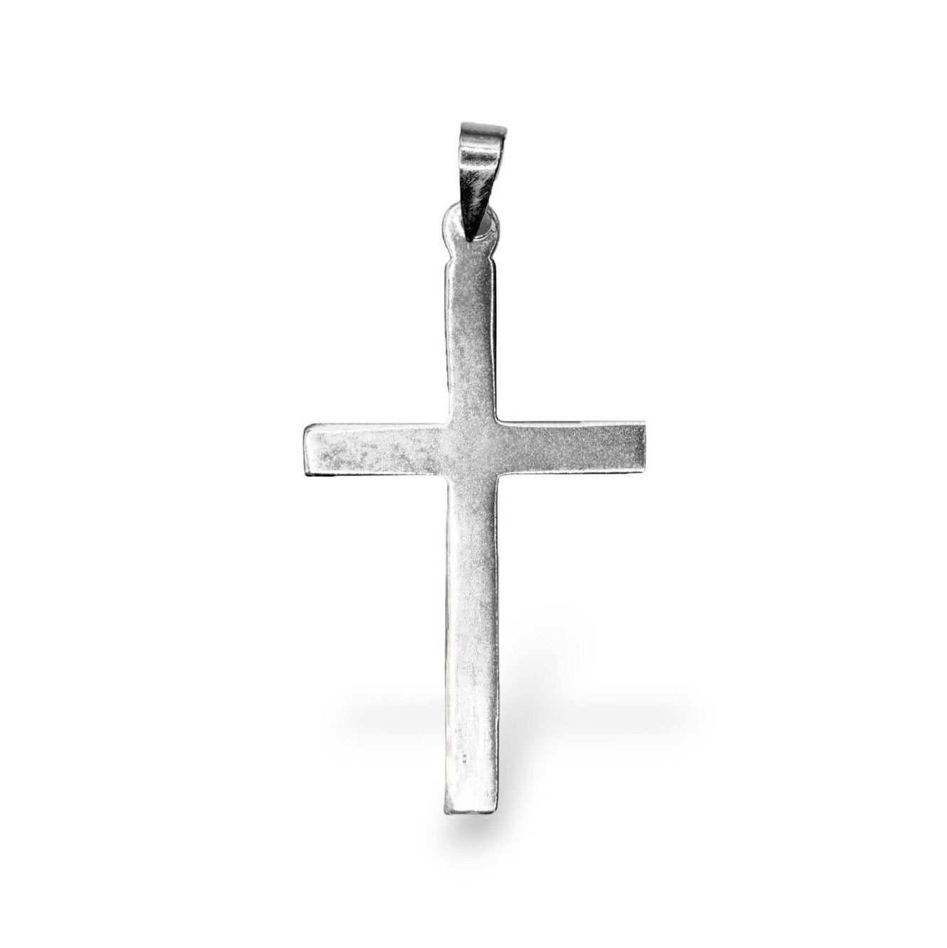 925 Sterling Silver & 24K Gold Vermeil Cross Pendant, Small Plain and Straight Cross, Jewelry Supply, R30b-RV30b