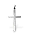 925 Sterling Silver & 24K Gold Vermeil Cross Pendant, Small Plain and Straight Pendant Cross, Jewelry Supply, R30P-RV30P