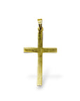 925 Sterling Silver & 24K Gold Vermeil Cross Pendant, Small Plain and Straight Cross, Jewelry Supply, R30b-RV30b