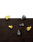 925 Sterling Silver & 24K Gold Vermeil Funnel Beads, Silver Bead Caps, End beads For Jewelry Making, M/VM148 A-B