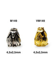 925 Sterling Silver & 24K Gold Vermeil Funnel Beads, Bead Caps, End beads, Jewelry Making, M/VM149