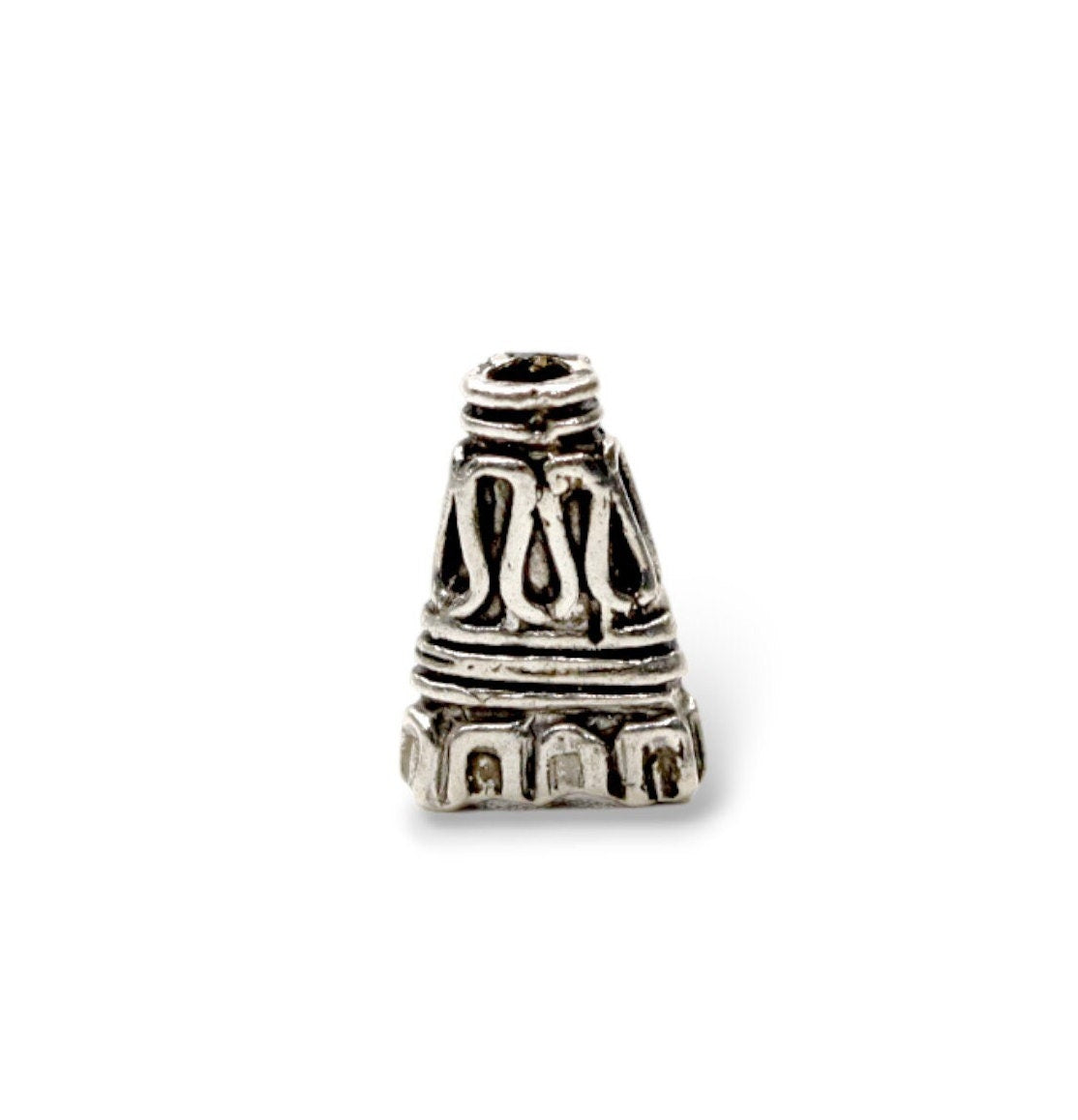 925 Sterling Silver & 24K Gold Vermeil Funnel Beads, Bead Caps, End beads, Jewelry Making, M/VM150