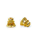 925 Sterling Silver & 24K Gold Vermeil Funnel Beads, Bead Caps, End beads, Jewelry Making, M/VM152