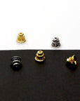 925 Sterling Silver & 24K Gold Vermeil Funnel Beads, Bead Caps, End beads, Jewelry Making, M/VM152