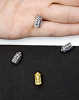 925 Sterling Silver & 24K Gold Vermeil Funnel Beads, Bead Caps, End beads, Jewelry Making, M/VM153
