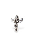 925 Sterling Silver and 24K Gold Vermeil Flying Angel Pendant, Jewelry Making, M/VM153XA