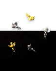 925 Sterling Silver and 24K Gold Vermeil Flying Angel Pendant, Jewelry Making, M/VM153XA