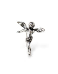925 Sterling Silver and 24K Gold Vermeil Flying Angel Pendant, Jewelry Making, M/VM153XB