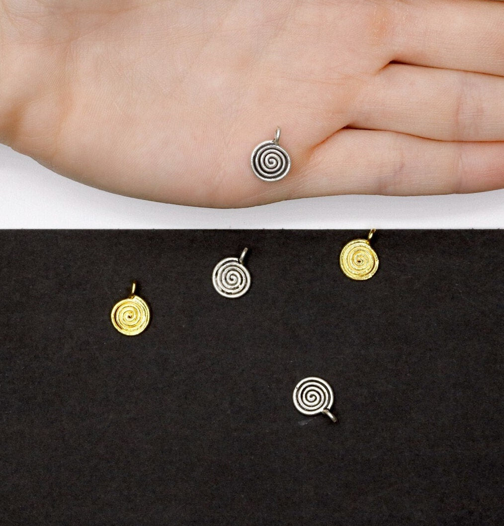 925 Sterling Silver and 24K Gold Vermeil Urartian inspired Pendants and Dangles, Jewelry Making, M/VM155