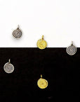 925 Sterling Silver and 24K Gold Vermeil Urartian inspired Pendants and Dangles, Jewelry Making, M/VM155