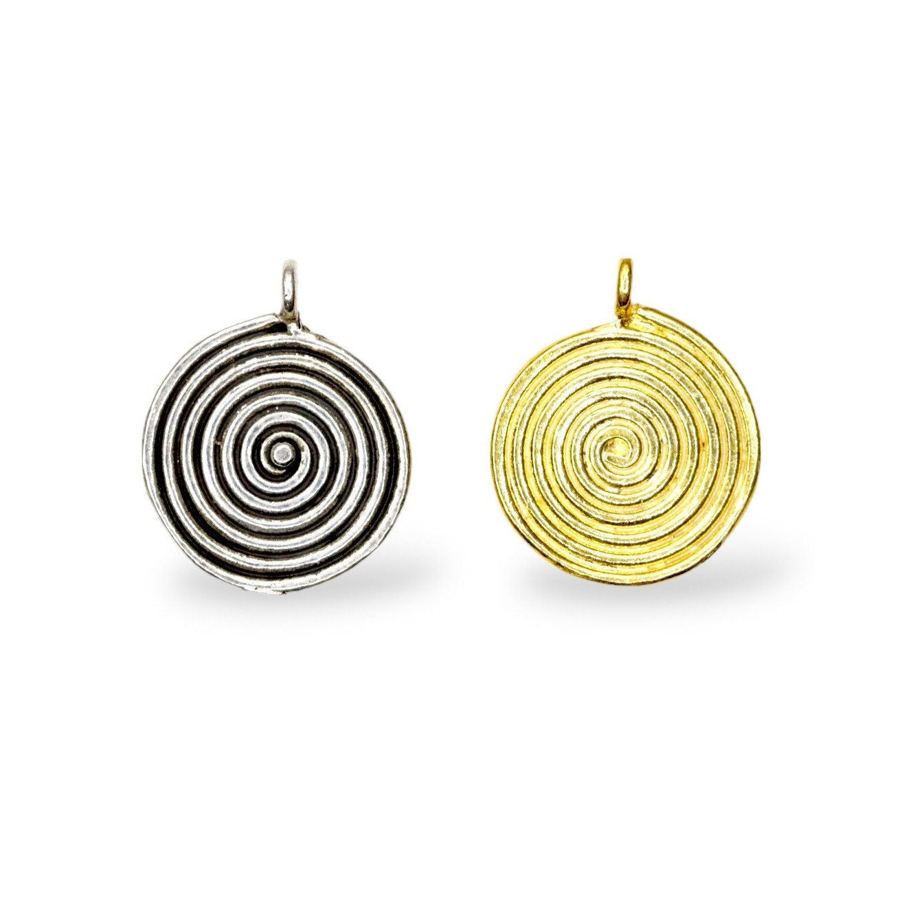 925 Sterling Silver and 24K Gold Vermeil Urartian inspired Pendants and Dangles, Jewelry Making, M/VM156