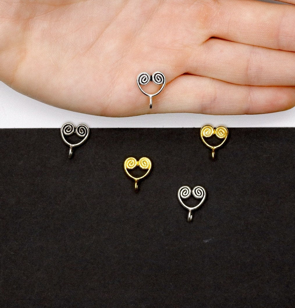 925 Sterling Silver and 24K Gold Vermeil Urartian inspired Pendants and Dangles, Jewelry Making, M/VM158