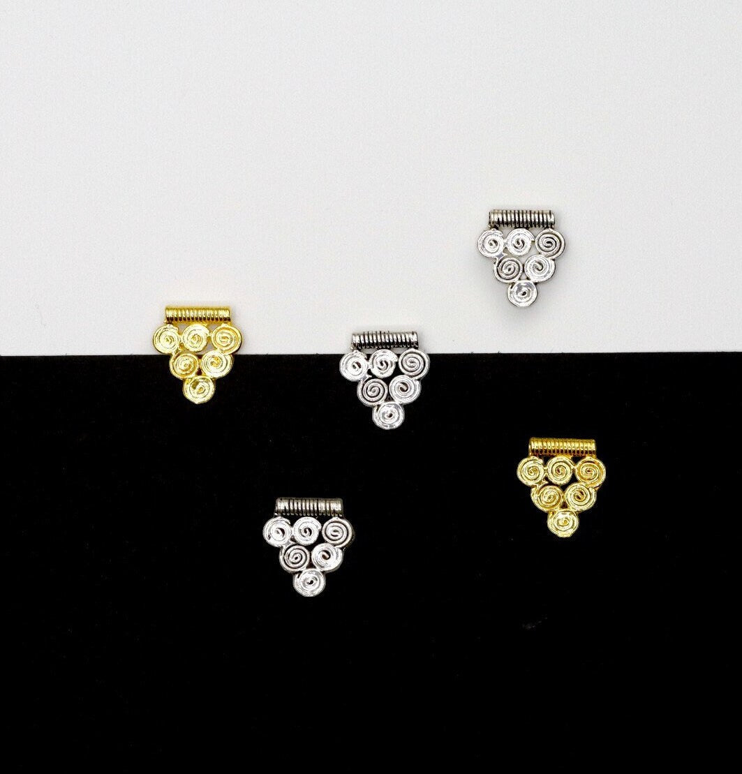 925 Sterling Silver and 24K Gold Vermeil Urartian inspired Pendants and Dangles, Jewelry Making, M/VM159