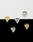 925 Sterling Silver and 24K Gold Vermeil Urartian inspired Pendants and Dangles, Jewelry Making, M/VM159