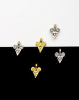 925 Sterling Silver and 24K Gold Vermeil Urartian inspired Pendants and Dangles, Jewelry Making, M/VM161