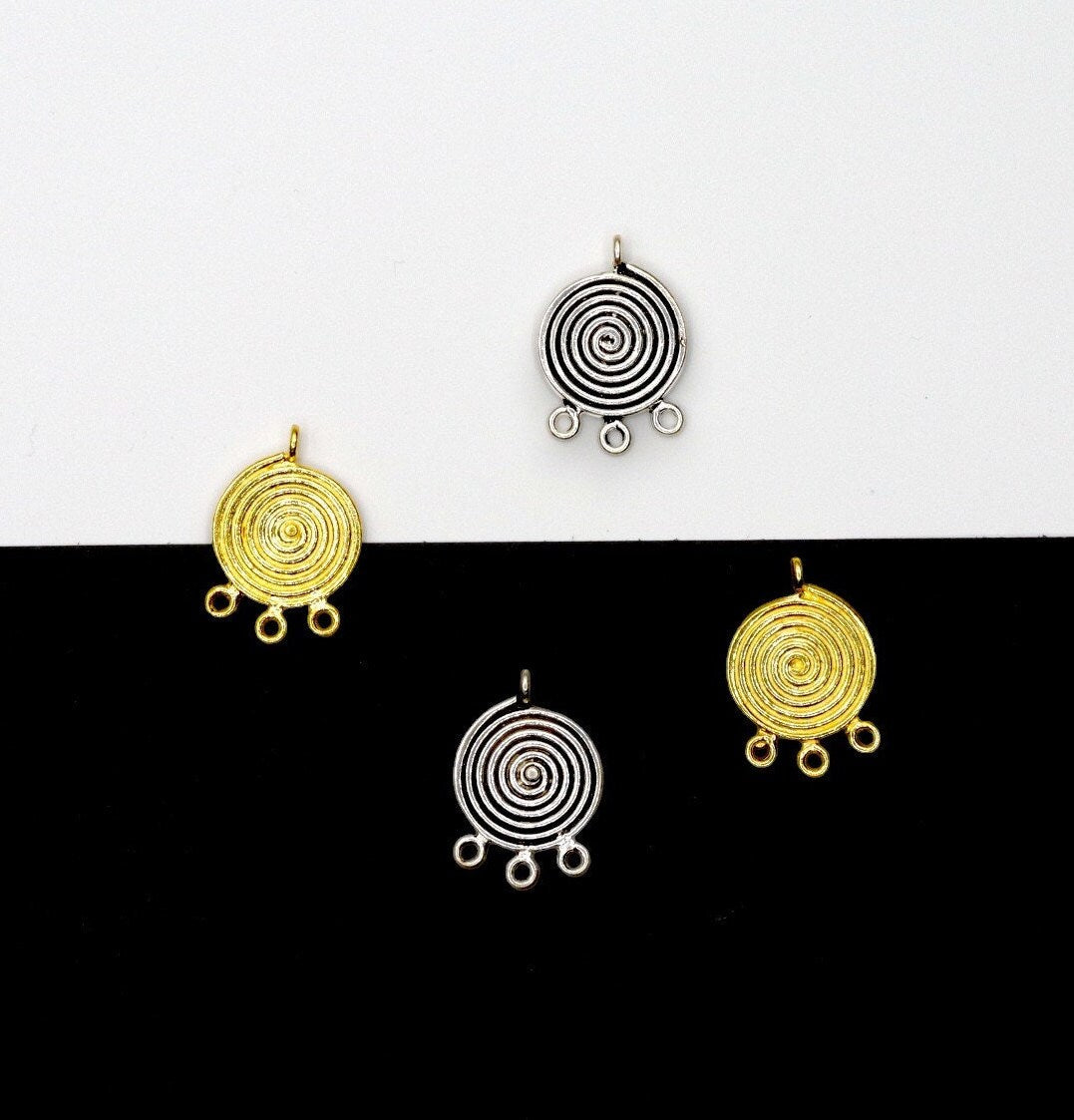 925 Sterling Silver and 24K Gold Vermeil Urartian inspired Pendants and Dangles, Jewelry Making, M/VM162