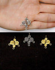 925 Sterling Silver and 24K Gold Vermeil Urartian inspired Pendants and Dangles, Jewelry Making, M/VM163