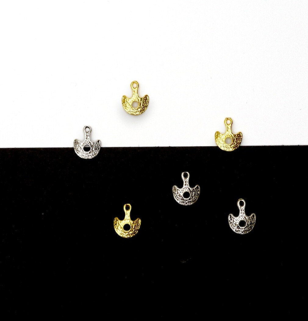 925 Sterling Silver and 24K Gold Vermeil Urartian inspired Pendants and Dangles, Jewelry Making, M/VM164